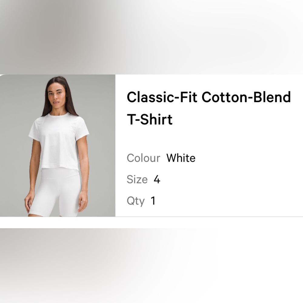 Lululemon Classic-fit Cotton Blend T-Shirt
